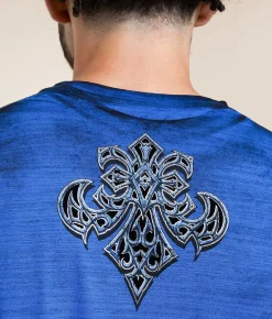 Affliction Molten Oak T-Shirt Sapphire Blue Clearance