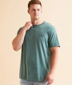 Graphic T-Shirts | Ariat Monoline Western T-Shirt Silver Pine