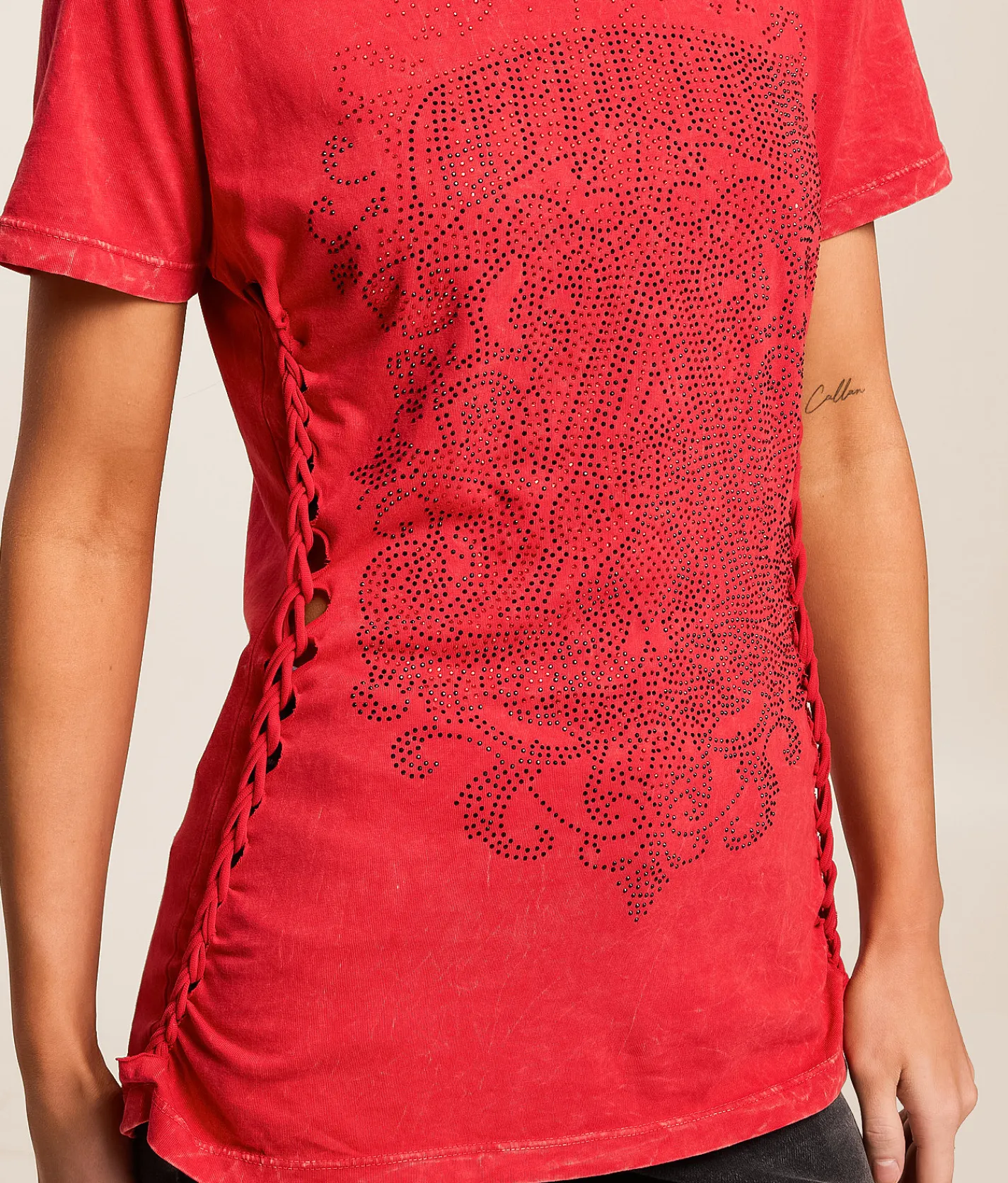 Tops | Affliction Monolithic Echo T-Shirt Cherry Lava Wash