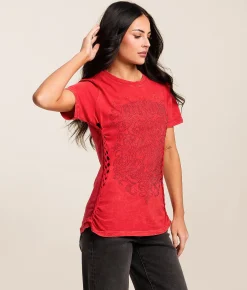 Tops | Affliction Monolithic Echo T-Shirt Cherry Lava Wash