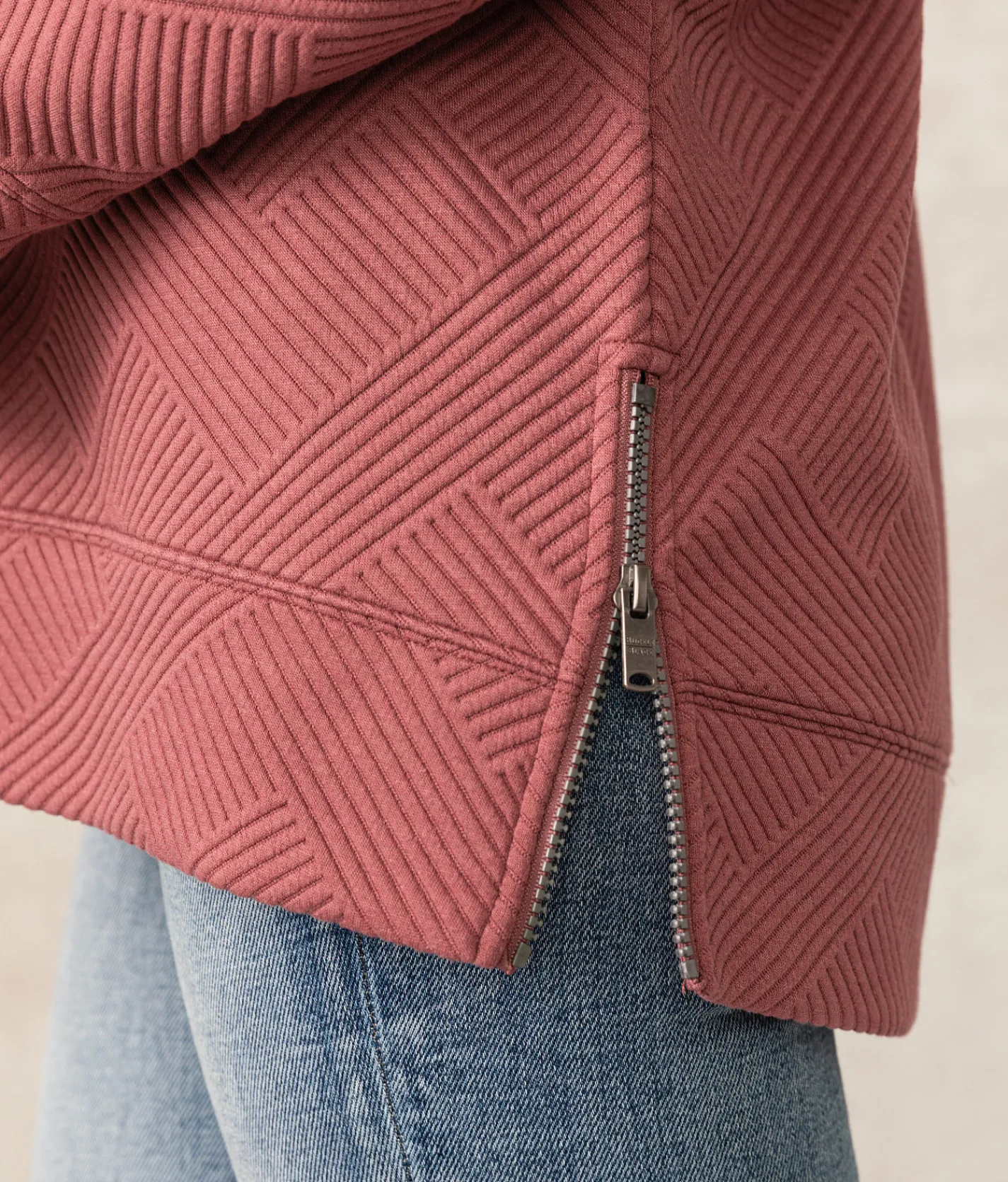 Buckle Black Monroe Chevron Pullover Light Taupe Outlet