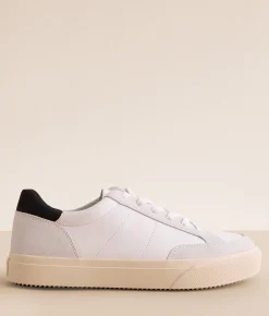 Activewear|Shoes | CLAE Monroe Leather Sneaker White Leather Black