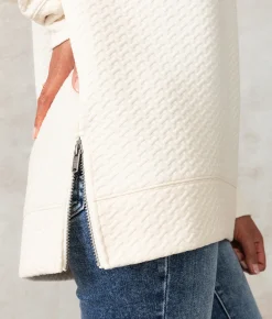 Tops|Activewear | Buckle Black Monroe Weaved Pullover Cannoli Cream