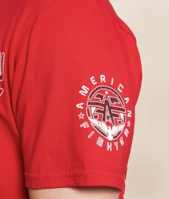 American Fighter Monrovia T-Shirt Red Reactive Sale