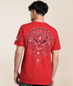 American Fighter Monrovia T-Shirt Red Reactive Sale