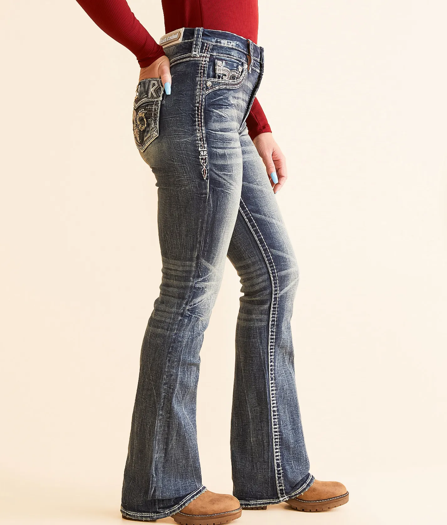 Jeans|Bottoms | Rock Revival Montara Curvy Boot Stretch Jean Montara HB203
