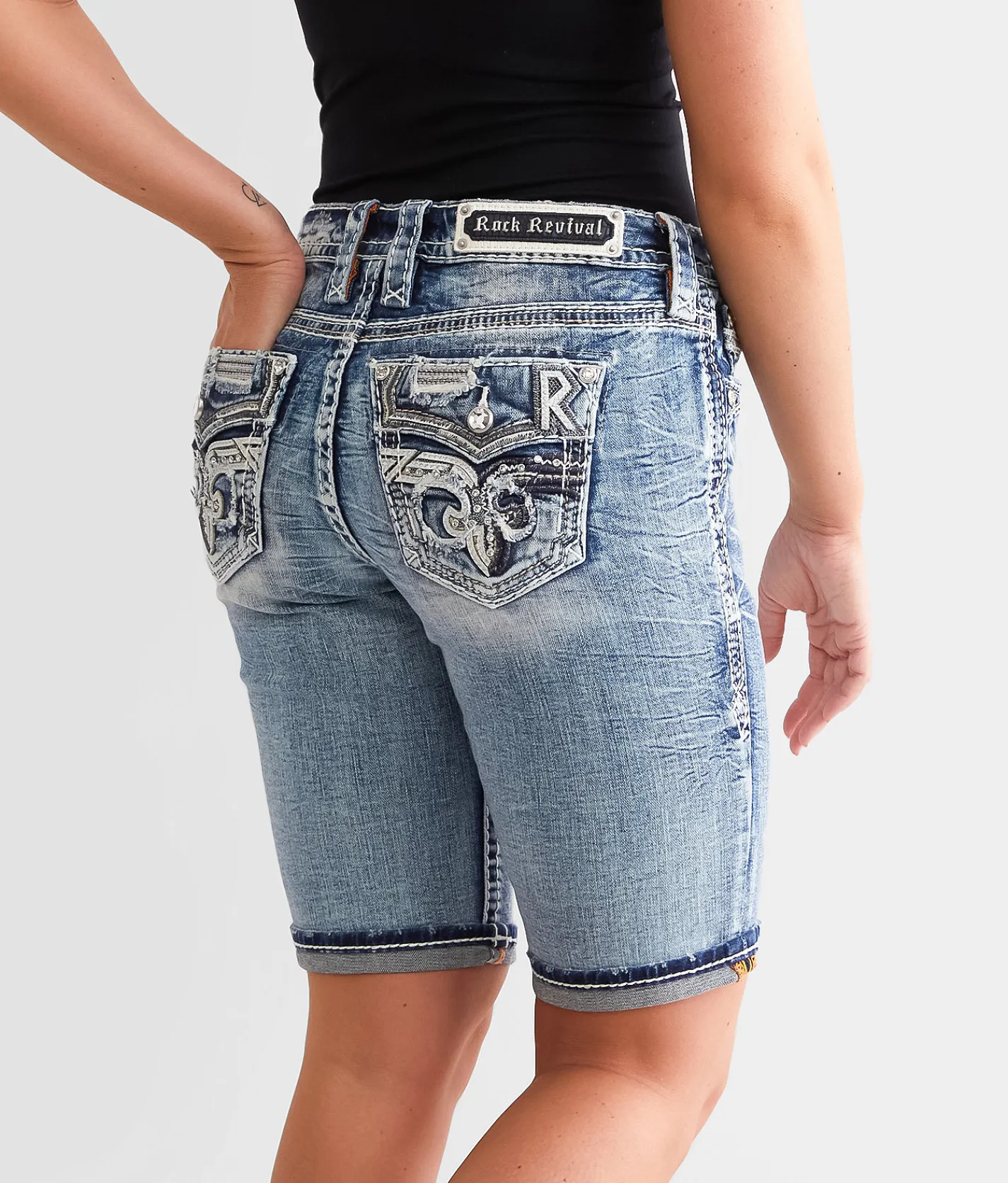 Rock Revival Montara Easy Bermuda Stretch Short Montara EM201 Online