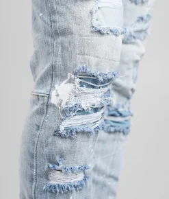 Smoke Rise® Montauk Taper Stretch Jean Montauk Blue