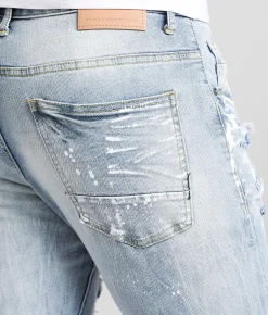 Smoke Rise® Montauk Taper Stretch Jean Montauk Blue