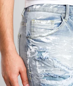 Smoke Rise® Montauk Taper Stretch Jean Montauk Blue