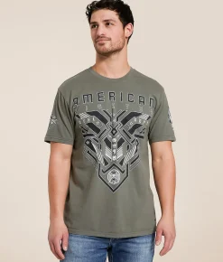 Graphic T-Shirts | American Fighter Montross T-Shirt Moonmist