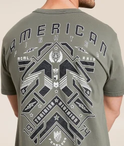 Graphic T-Shirts | American Fighter Montross T-Shirt Moonmist