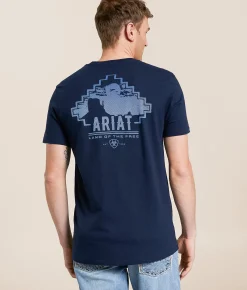 Ariat Monument T-Shirt New Navy Best