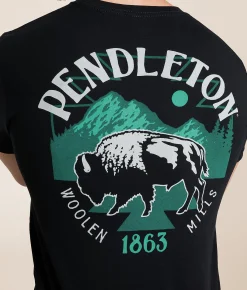 Graphic T-Shirts | Pendleton Moonlight Bison T-Shirt Black