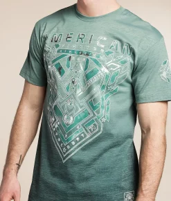 American Fighter Morada T-Shirt Gray Mist Trellis Discount