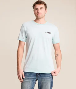 Tops | Ariat More Cowboy Thank You T-Shirt Quiet Tide