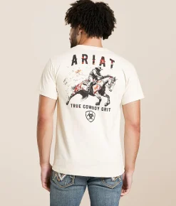 Tops|Graphic T-Shirts | Ariat More Cowboy Than You Antique White