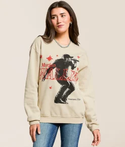 Bravado Morgan Wallen Oversized Band Pullover Sand Outlet