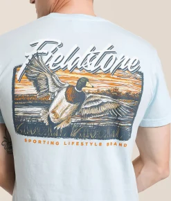 Tops|Graphic T-Shirts | Fieldstone Morning Flight T-Shirt Chambray