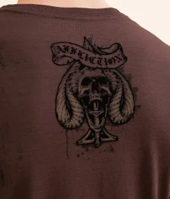 Affliction Mortal Suit T-Shirt Deep Mahogany Online