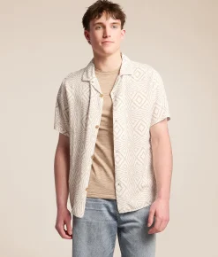 Tops | Rhythm Mosaic Shirt Tobacco