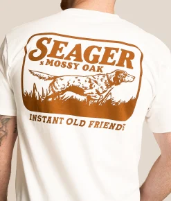 Seager Mossy Oak Bird Dog T-Shirt White Sale