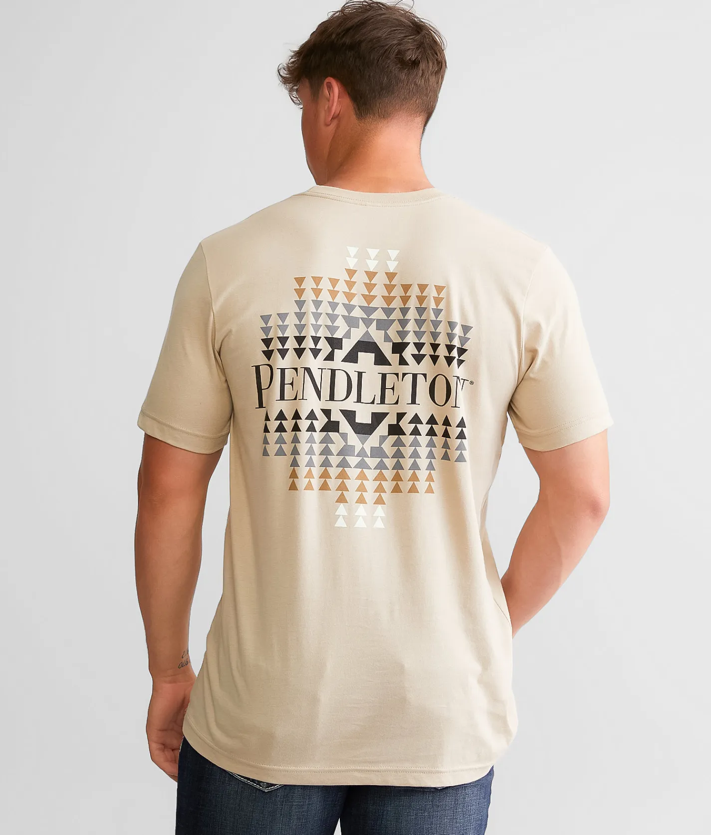 Pendleton Motif T-Shirt Tan Sale