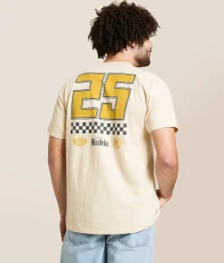 Ripple Junction® Moto Logo Vintage T-Shirt Cream Hot