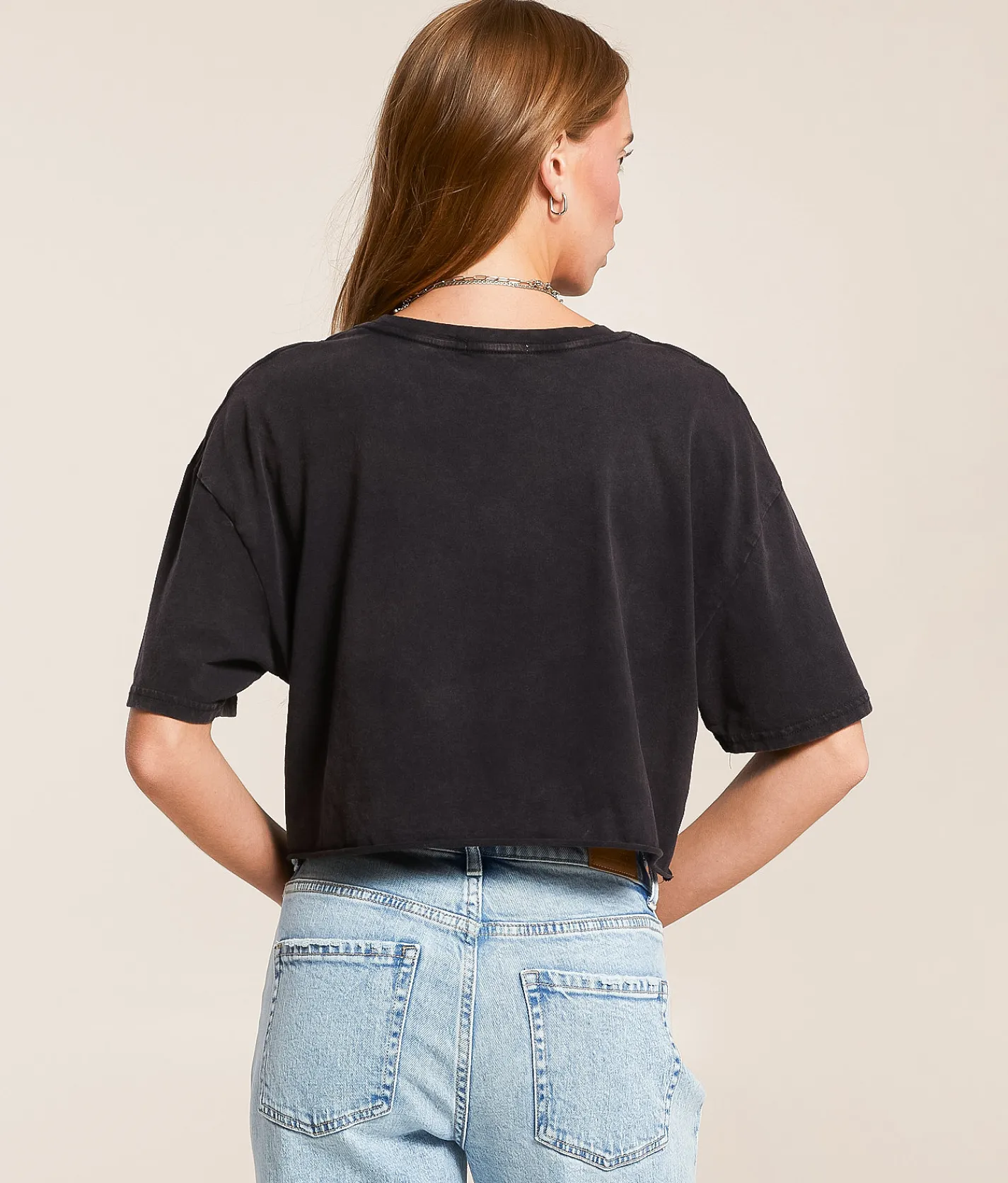Tops | Modish Rebel 1975 Motor Show Cropped T-Shirt Black