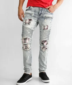 Sale Jeans|Bottoms | PREME Moto Skinny Stretch Jean Indigo