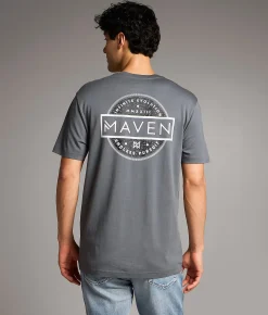 Graphic T-Shirts | Maven Co-op Mottled Performance T-Shirt Storm