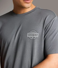 Graphic T-Shirts | Maven Co-op Mottled Performance T-Shirt Storm