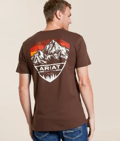 Tops|Graphic T-Shirts | Ariat Mountain Forest T-Shirt Puce