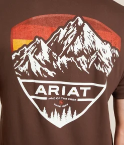 Tops|Graphic T-Shirts | Ariat Mountain Forest T-Shirt Puce