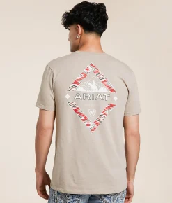 Ariat Mountain Man T-Shirt Brindle Heather New