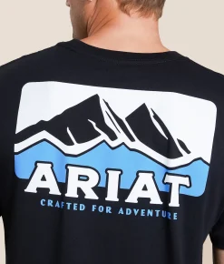 Tops|Graphic T-Shirts | Ariat Mountain Pass T-Shirt Black