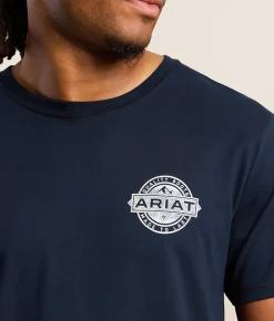 Graphic T-Shirts | Ariat Mountain Seal T-Shirt Navy Ink