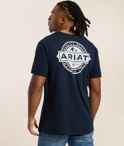 Ariat Mountain Seal T-Shirt Navy Ink Sale