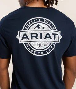 Ariat Mountain Seal T-Shirt Navy Ink Sale