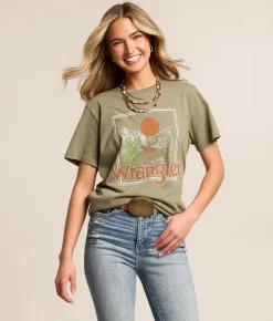 Tops | Wrangler® Mountain T-Shirt Lichen Green