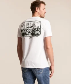 Ariat Mount Saint Barbo T-Shirt White Outlet