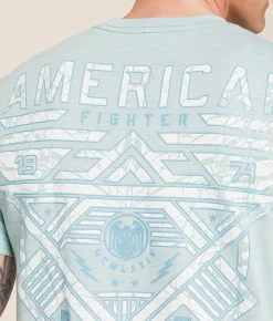 Tops|Graphic T-Shirts | American Fighter Mountville T-Shirt Blue Haze Tetris