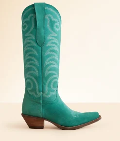 Dingo Movin' On Leather Western Boot Green Clearance