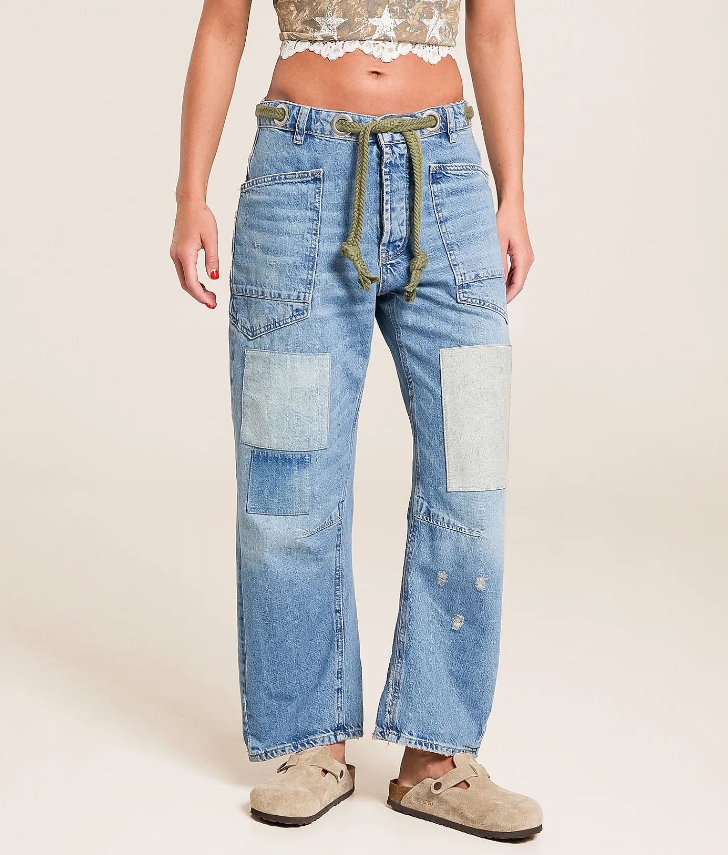 Jeans | Free People Moxie Low Slung Pull On Jean Truest Blue
