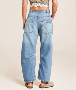 Free People Moxie Low Slung Pull On Jean Truest Blue Sale