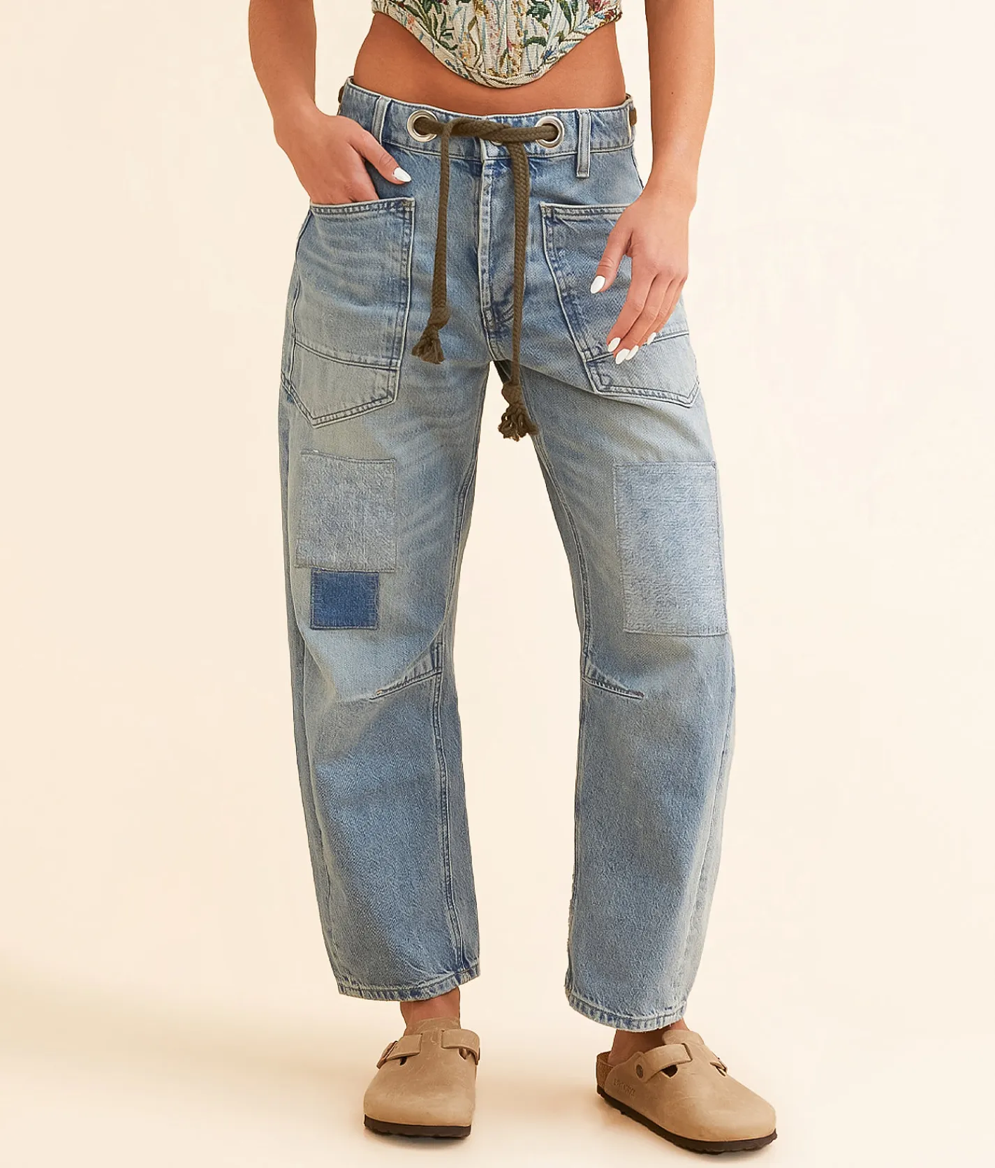 Free People Moxie Low Slung Pull On Jean Nighthawk Clearance