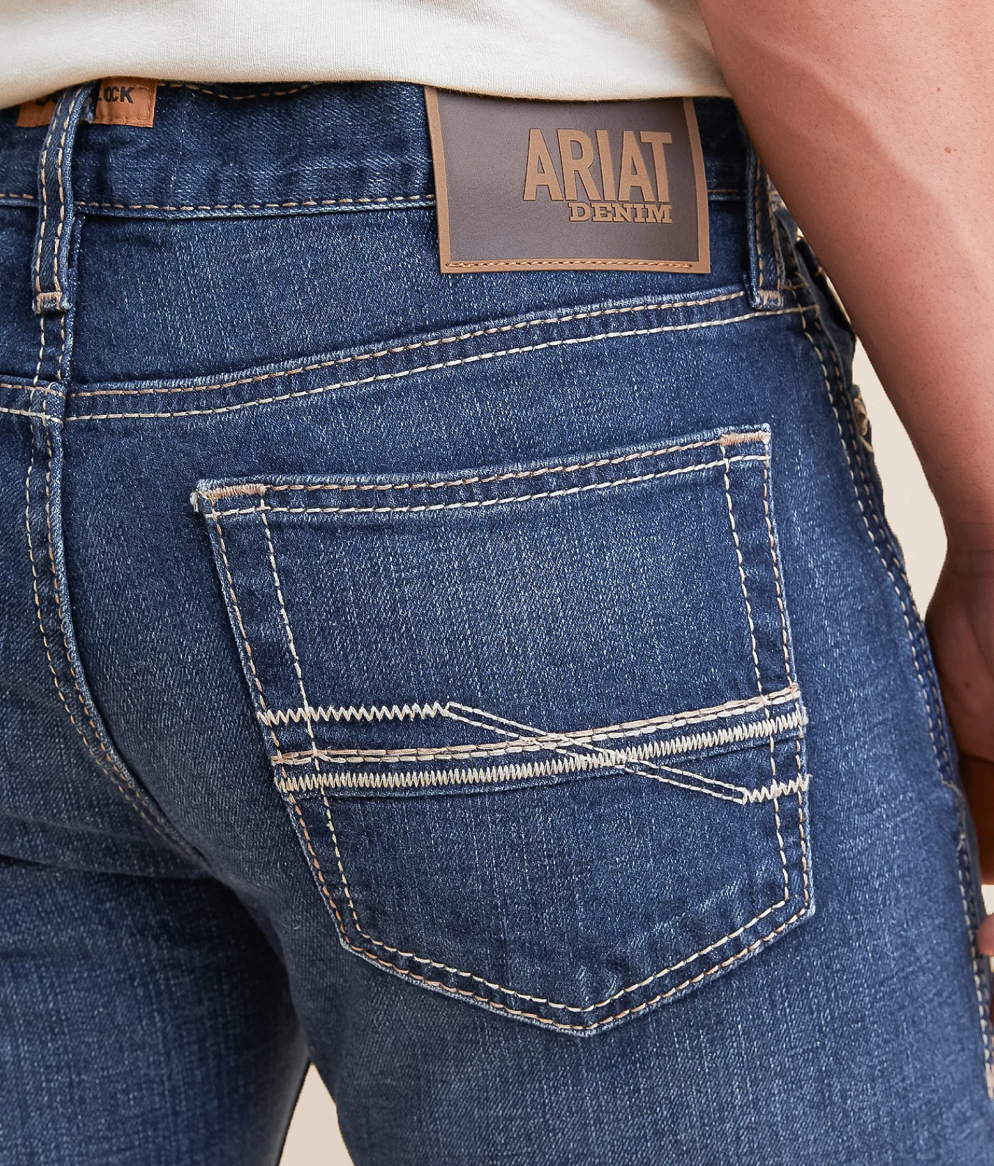 Ariat M8 Straight Stretch Jean Champ Discount