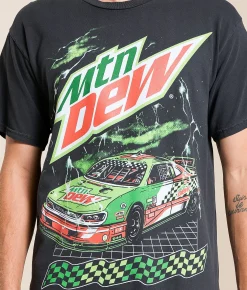 Tops|Graphic T-Shirts | Goodie Two Sleeves Mtn Dew T-Shirt Black