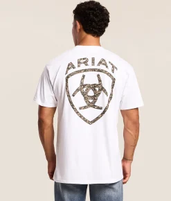 Ariat Multicam Shield T-Shirt White Outlet