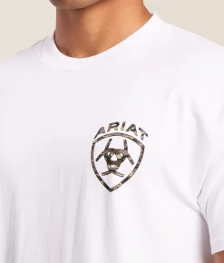 Ariat Multicam Shield T-Shirt White Outlet